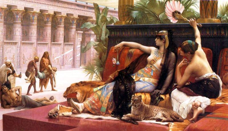 Alexandre Cabanel Cleopatra testing poisons on condemned prisoners France oil painting art